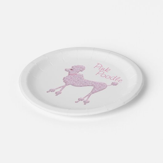 Pink Poodle Paper Teller (Schrägansicht)