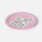 Pink Poodle Party Paper Teller (Schrägansicht)