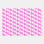 Pink Poodle Party passt zusammen Geschenkpapier Set (Vorderseite)