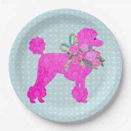 Pink Poodle Party Supplier Pappteller