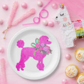 Pink Poodle Party Supplier Pappteller (Party)