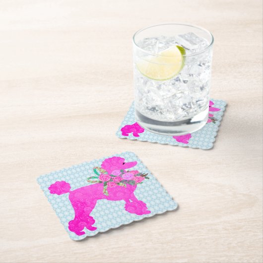 Pink Poodle Party Supplier Untersetzer (Vor Ort)