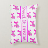 Pink Poodle Personalisiert Dekokissen (Vorderseite(Vertikal))