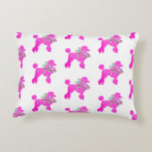 Pink Poodle Personalisiert Dekokissen (Rückseite)