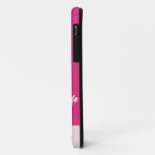 Pink Poodle Personalisiert iPhone Case (Hinten/Links)