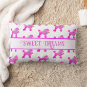 Pink Poodle Personalisiert Lendenkissen (Decke)