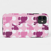 Pink Poodle Polka Dot Case-Mate iPhone Hülle (Rückseite (Horizontal))