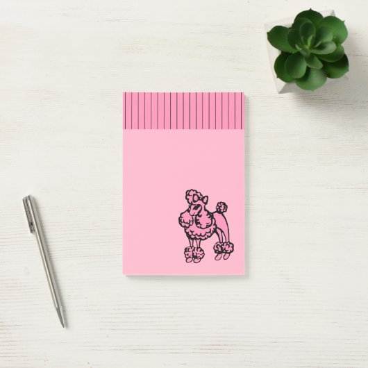 Pink Poodle Post It Notes Post-it Klebezettel (Büro)