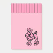 Pink Poodle Post It Notes Post-it Klebezettel (Vorderseite)