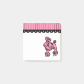 Pink Poodle Post It Notes Post-it Klebezettel (Vorderseite)