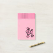 Pink Poodle Post It Notizen (Auf Schreibtisch)