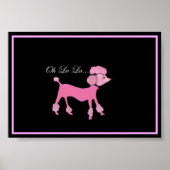 Pink Poodle Poster (Vorne)