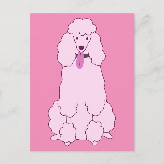 Pink Poodle Postkarte (Vorderseite)