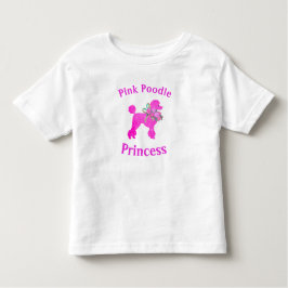 Pink Poodle Princess Birthday Girl T - Shirt