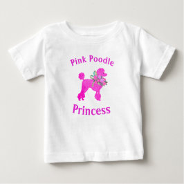 Pink Poodle Princess Birthday Girl T - Shirt