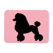 Pink Poodle-Rock der 50er Jahre Inspirierte Flexib Magnet (Horizontal)