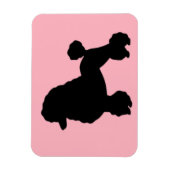 Pink Poodle-Rock der 50er Jahre Inspirierte Flexib Magnet (Vertikal)