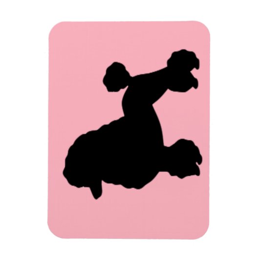 Pink Poodle-Rock der 50er Jahre Inspirierte Flexib Magnet (Vertikal)