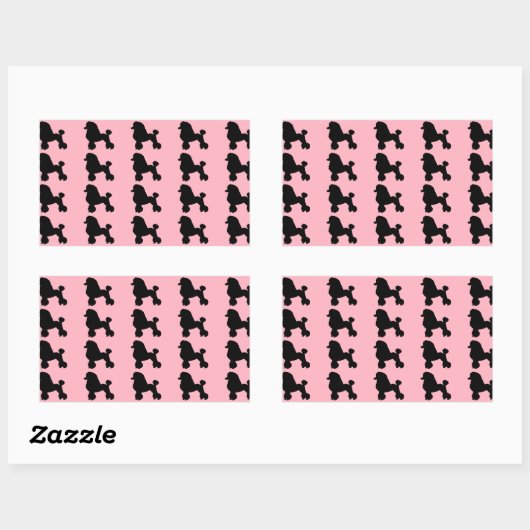 Pink Poodle Rock Inspiriert Stickers (Blatt)