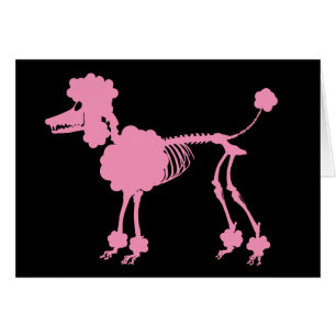 Pink Poodle Skeleton