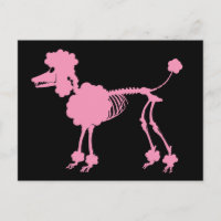 Pink Poodle Skeleton