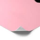 Pink Poodle Skirt Inspiriert Poster (Ecke)