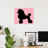 Pink Poodle Skirt Inspiriert Poster (Heimbüro)