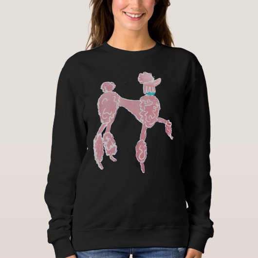 Pink Poodle Sweatshirt (Vorderseite)