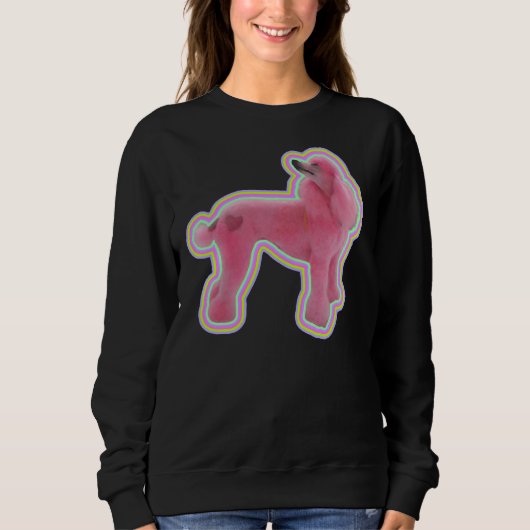 Pink Poodle Sweatshirt (Vorderseite)