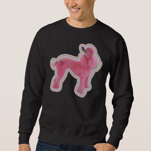 Pink Poodle Sweatshirt (Vorderseite)