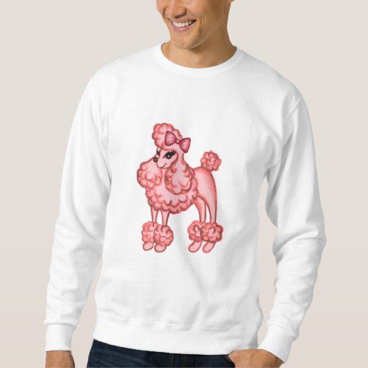Pink Poodle Sweatshirt (Vorderseite)