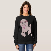 Pink Poodle T- Sweatshirt (Vorne ganz)