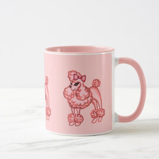 Pink Poodle-Tasse Tasse (Rechts)