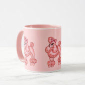 Pink Poodle-Tasse Tasse (Vorderseite Links)