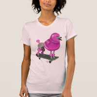 Pink Poodle und Skateboard