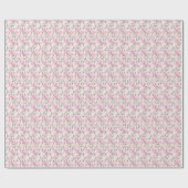 Pink Poodle Wasserfarbe Geschenkpapier (Flach)