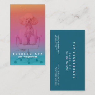 Pink Poodle Wellness-Center Business Card Visitenkarte