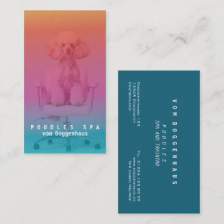 Pink Poodle Wellness-Center Business Card Visitenkarte