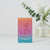 Pink Poodle Wellness-Center Business Card Visitenkarte (Stehend Vorderseite)