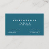Pink Poodle Wellness-Center Business Card Visitenkarte (Rückseite)