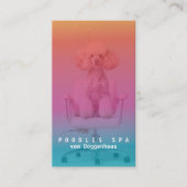 Pink Poodle Wellness-Center Business Card Visitenkarte (Vorderseite)