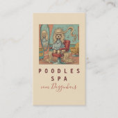 Pink Poodle Wellness-Center Business Card Visitenkarte (Vorderseite)