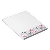 PINK POODLES Custom Notepad Notizblock (angewinkelt)