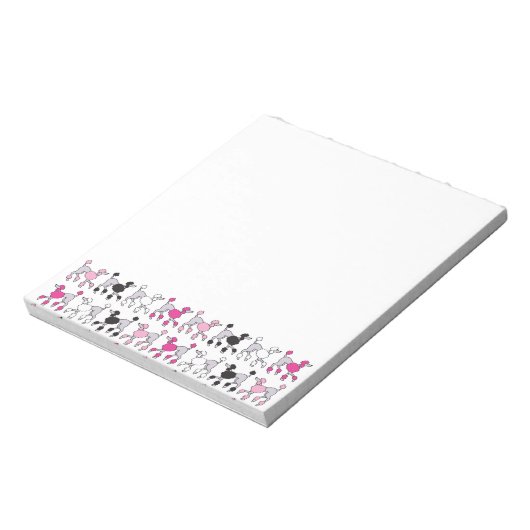 PINK POODLES Custom Notepad Notizblock (Rotiert)