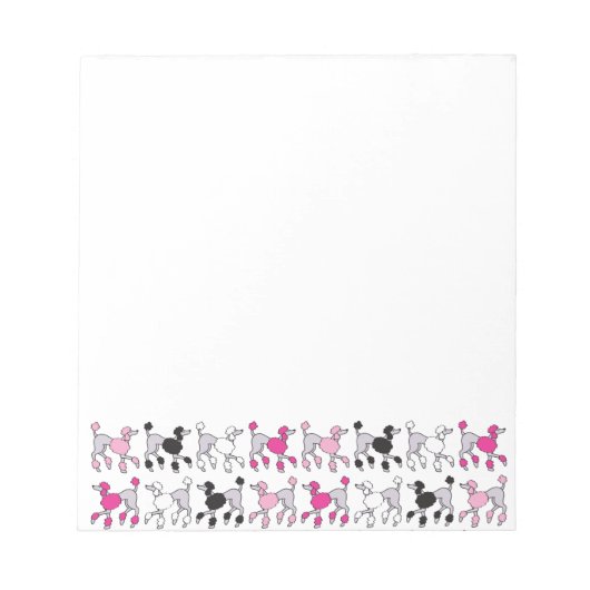 PINK POODLES Custom Notepad Notizblock (Vorderseite)