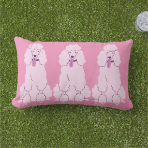 Pink Poodles Kissen Für Draußen