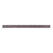 Pink Poodles und Bows Muster Schwarz Satinband (Vorderseite)