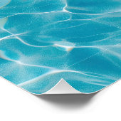 Pink Pool Float - Summer Relaxation Scene Poster (Ecke)