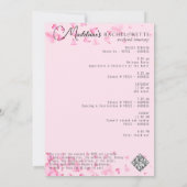 Pink Pool & Wellness-Center Wochenende Abwechslung Einladung (Rückseite)