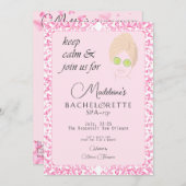 Pink Pool & Wellness-Center Wochenende Abwechslung Einladung (Vorne/Hinten)